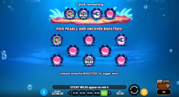 Manta Mayhem – odabir boostera prije Free Spinsa