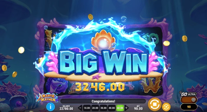 Manta Mayhem – velika pobjeda u Free Spinsima s množiteljem x10